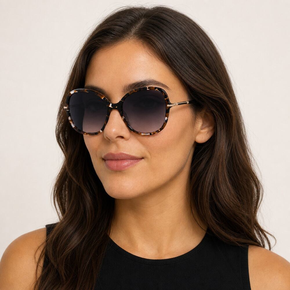 NEW Carolina Herrera HER 0269/S 0XWY9O Black Havana Sunglasses authentic